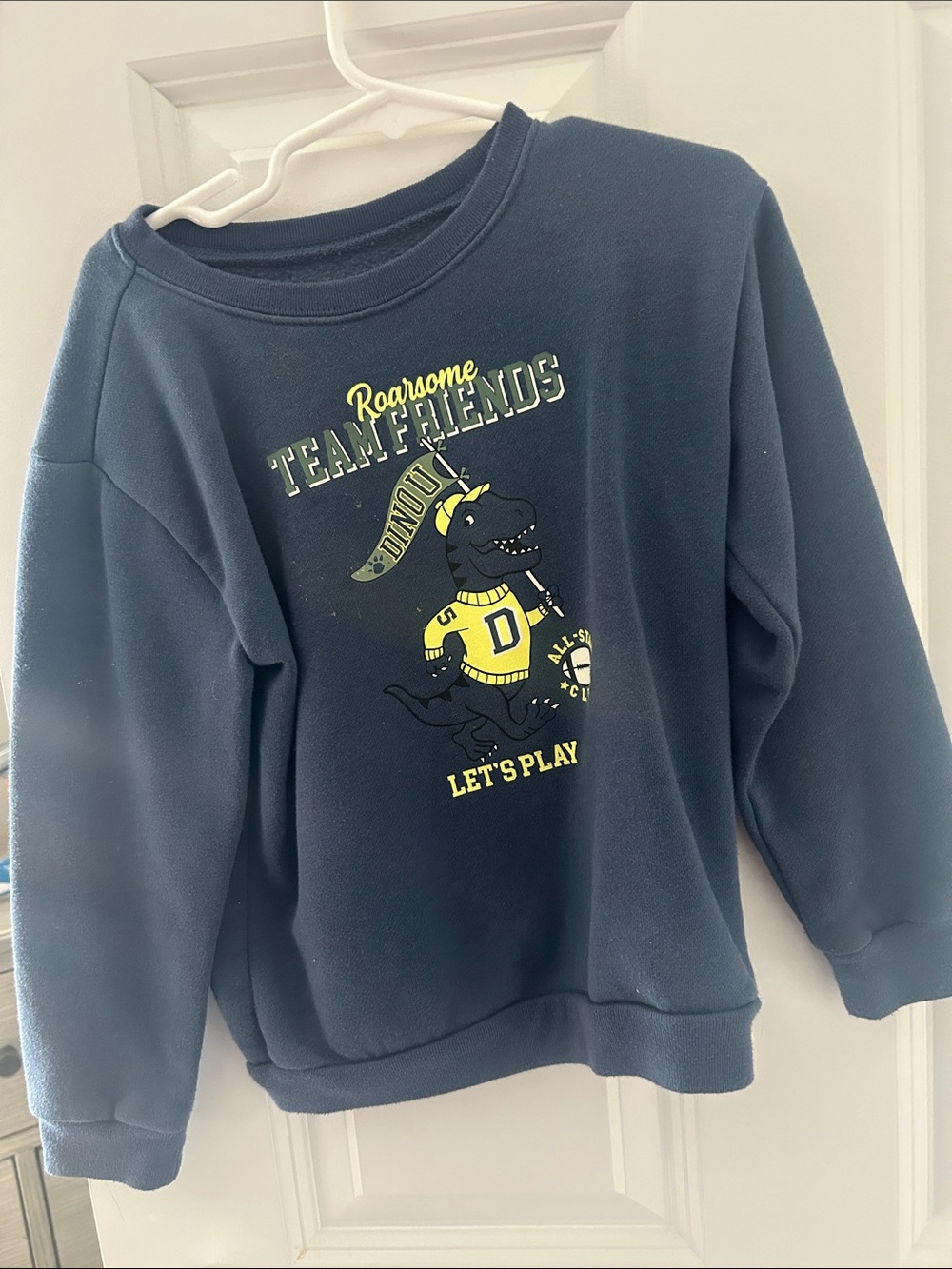 Garanimals Navy and Yellow Dino Team Sweatshirt